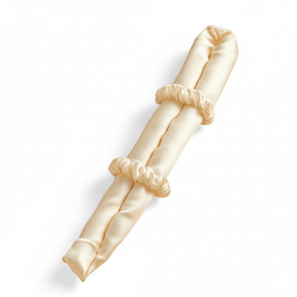 Heatless Satin Curling Rod Headband with Scrunchies – Big Wave Hair Roller for Effortless Curls - ChicstyleX