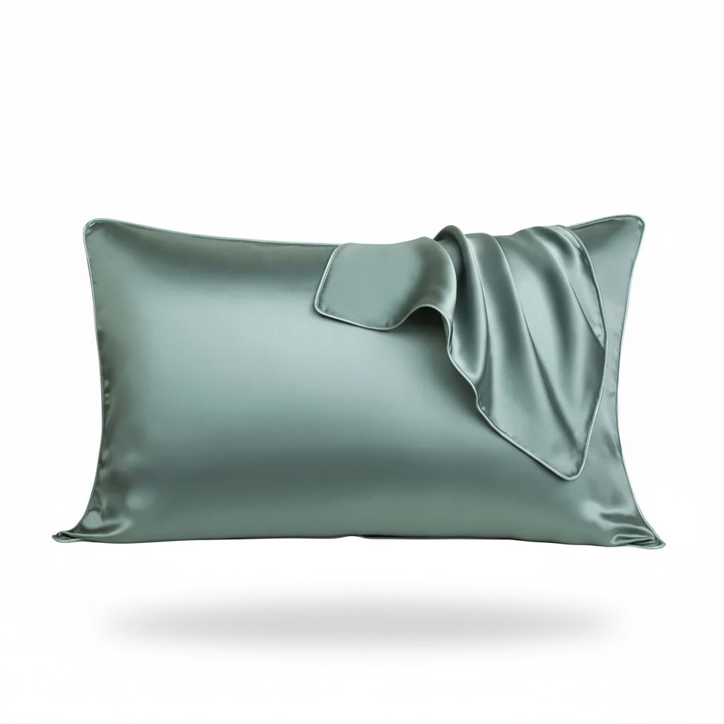 Sage Green Silk Pillowcase