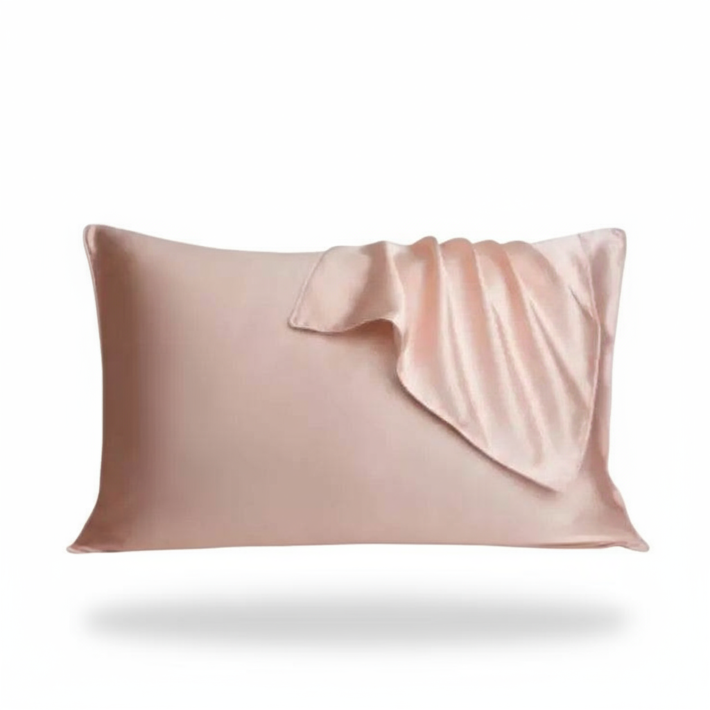 Soft Pink Silk Pillowcase