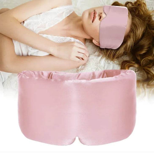 Silk Feel Cooling Eye Mask – Soft Sleep Mask for Travel & Home - ChicstyleX
