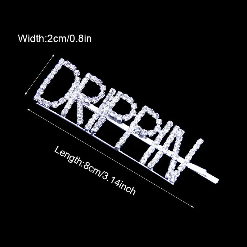 TressLockX™ Rhinestone Letter Hair Clips – Personalized Sparkling Hairpins for Glamorous Hairstyles - ChicstyleX