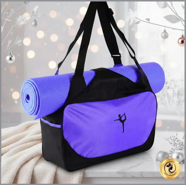 CoreVibeX™  ZenCarry Premium Yoga & Sports Travel Bag – Large-Capacity Mat Carrier for Active Lifestyles