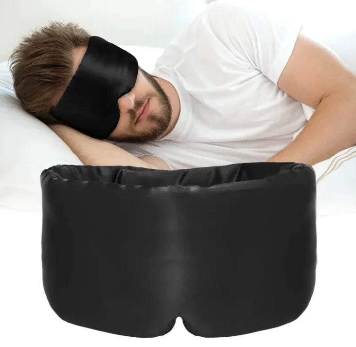 Silk Feel Cooling Eye Mask – Soft Sleep Mask for Travel & Home - ChicstyleX