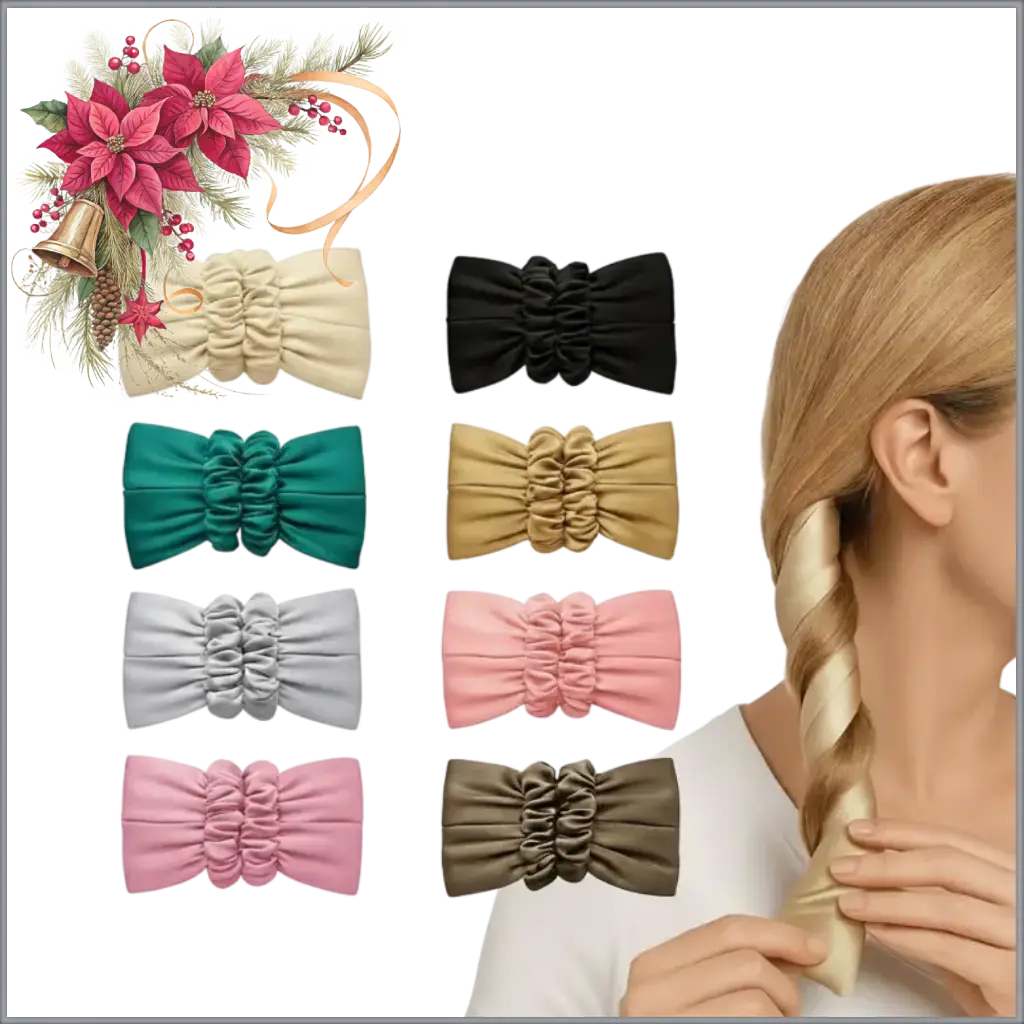 ChicSetX™ Luxe Locks Bundle | Heatless Satin Curling Rod + Self-Cleaning Hair Brush Bundle  Sets & Bundles ChicstyleX.