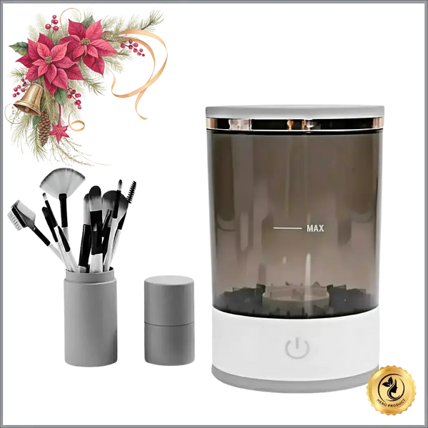 GlamLuxeX™ Rechargeable Electric Makeup Brush Cleaner – 7000RPM Automatic Washer
