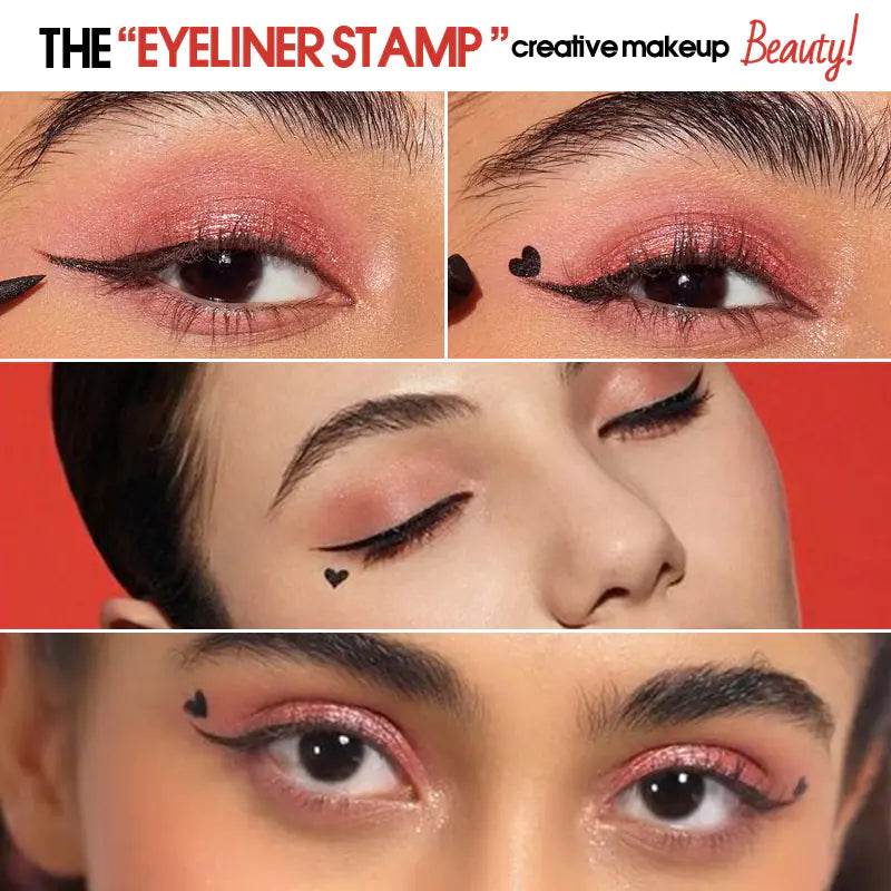Double-Headed Star Stamp Liquid Eyeliner Pen – Waterproof, Smudge-Proof, Precision Wing & Creative Eye Makeup Tool - ChicstyleX