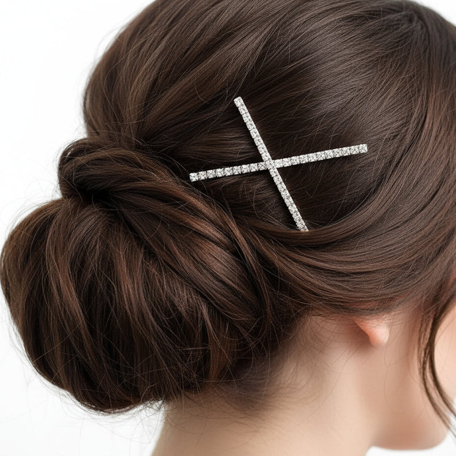 TressLockX™ Rhinestone Letter Hair Clips – Personalized Sparkling Hairpins for Glamorous Hairstyles  Hair Accessories ChicstyleX.