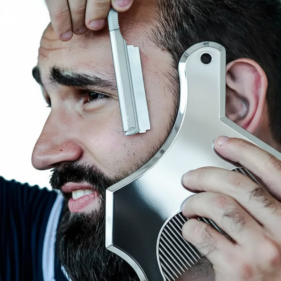 TressLockX™ Beard Shaping & Styling Tool with Built-in Comb – Precision Grooming for Men  Hair Tools ChicstyleX.