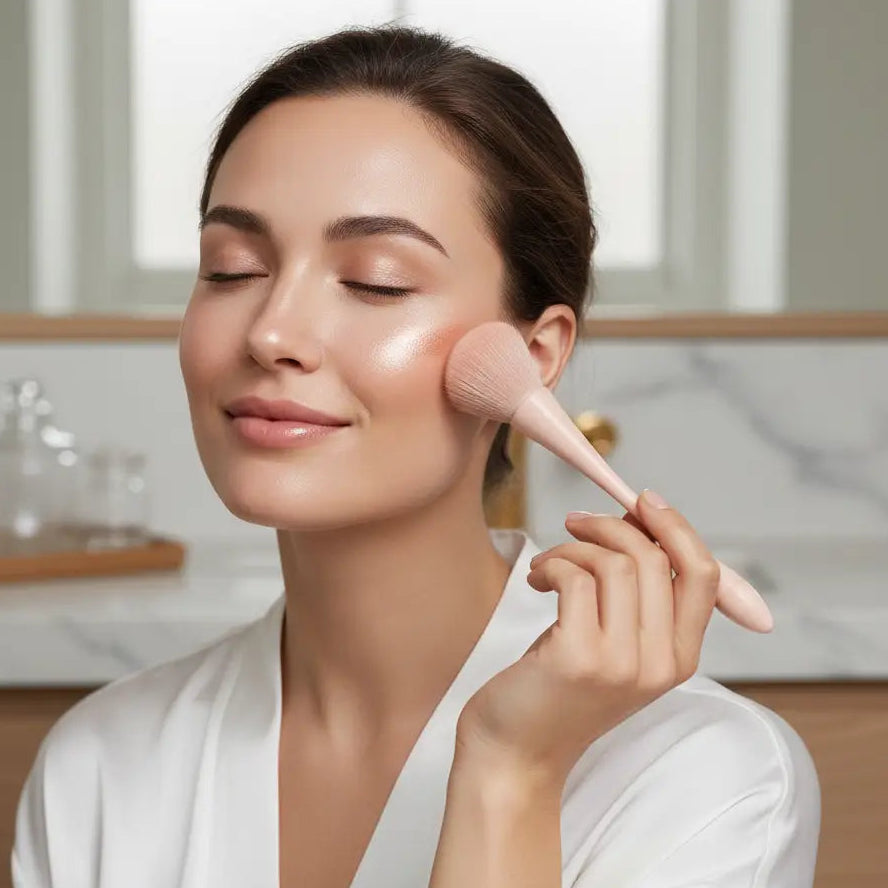 GlamLuxeX™ 10-Piece Pink Makeup Brush Set – Premium Nylon Bristles | Flawless Blending & Soft Application - ChicstyleX