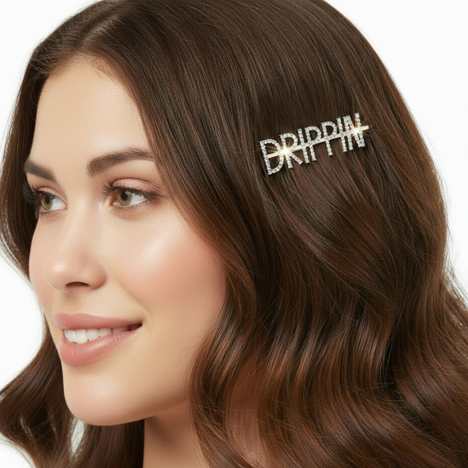 TressLockX™ Rhinestone Letter Hair Clips – Personalized Sparkling Hairpins for Glamorous Hairstyles - ChicstyleX