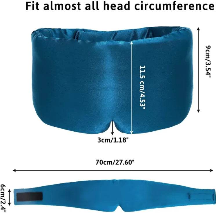 Silk Feel Cooling Eye Mask – Soft Sleep Mask for Travel & Home - ChicstyleX