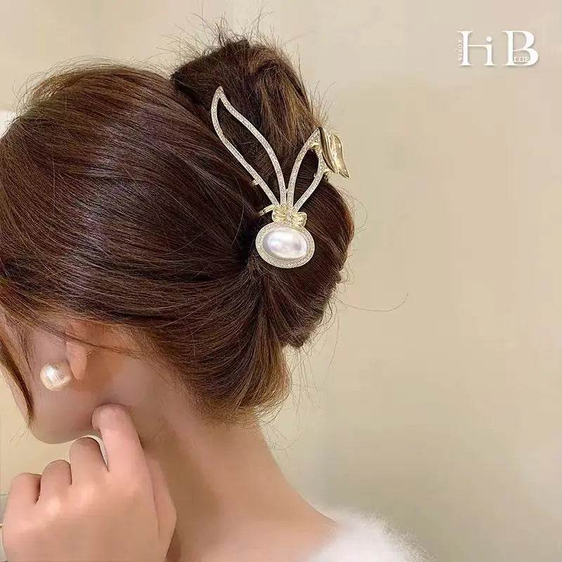 Rose Floral Butterfly Hair Claw Clip with Tassel – Chic Hair Accessory for Women - ChicstyleX