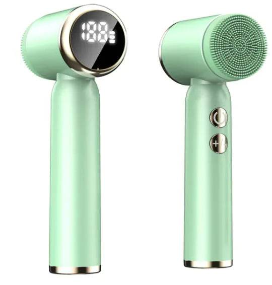 6-in-1 Ultrasonic Electric Face Cleansing Brush with Hot & Cold Therapy, Blackhead Remover & Exfoliating Massage Tool - ChicstyleX