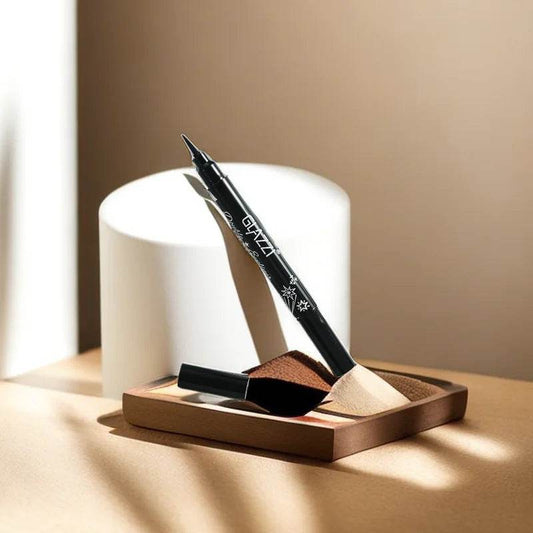 Double-Headed Star Stamp Liquid Eyeliner Pen – Waterproof, Smudge-Proof, Precision Wing & Creative Eye Makeup Tool - ChicstyleX