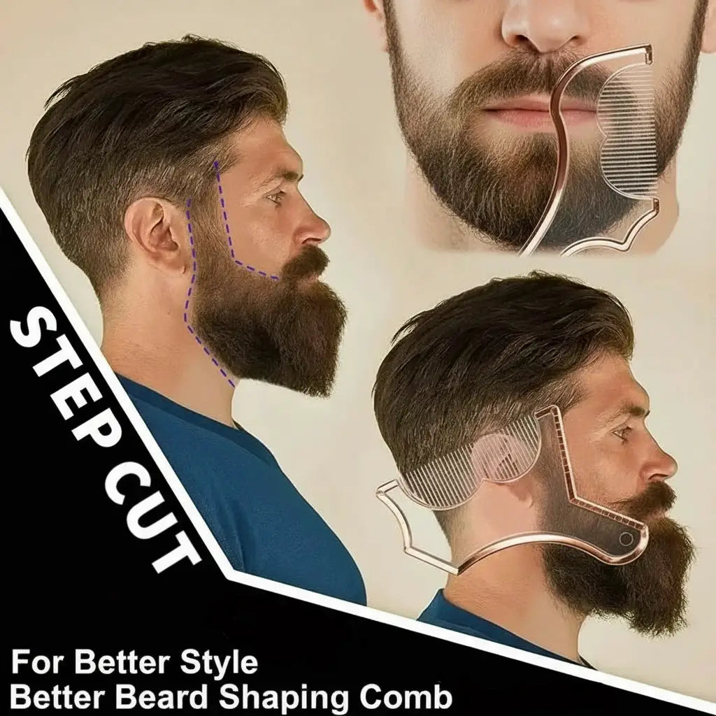 TressLockX™ Beard Shaping & Styling Tool with Built-in Comb – Precision Grooming for Men  Hair Tools ChicstyleX.