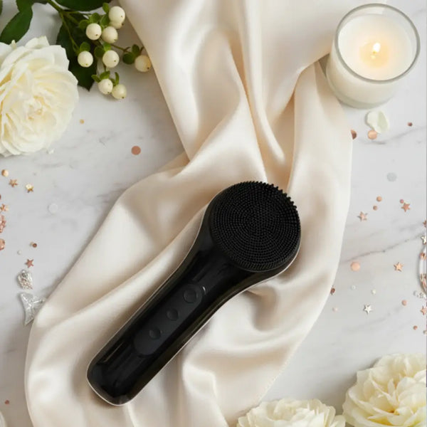 GlamLuxeX™ Electric Silicone Face Cleansing Brush – Multifunctional Facial Cleanser, Exfoliator & Massager, Waterproof with Magnetic Charging - ChicstyleX