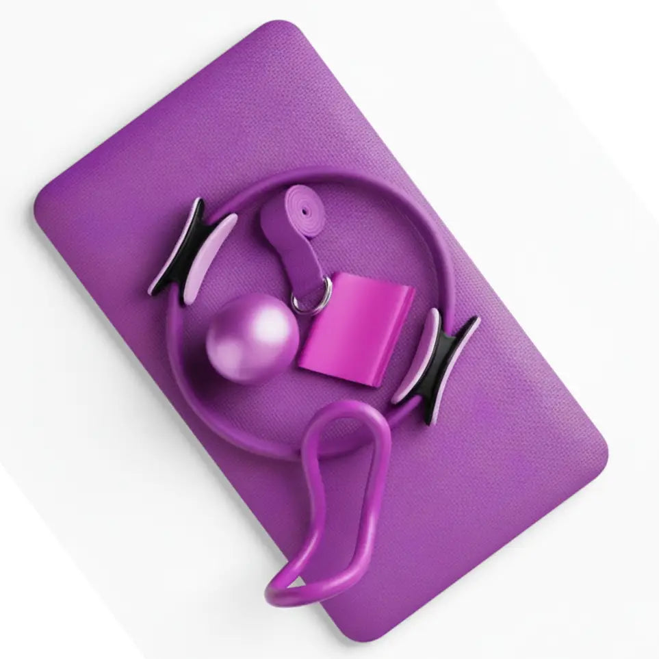 CoreVibeX™ Yoga & Pilates Balance Ring + PVC Mini Ball Set - ChicstyleX