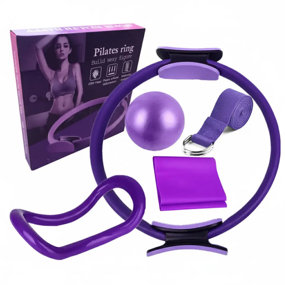 CoreVibeX™ Yoga & Pilates Balance Ring + PVC Mini Ball Set - ChicstyleX