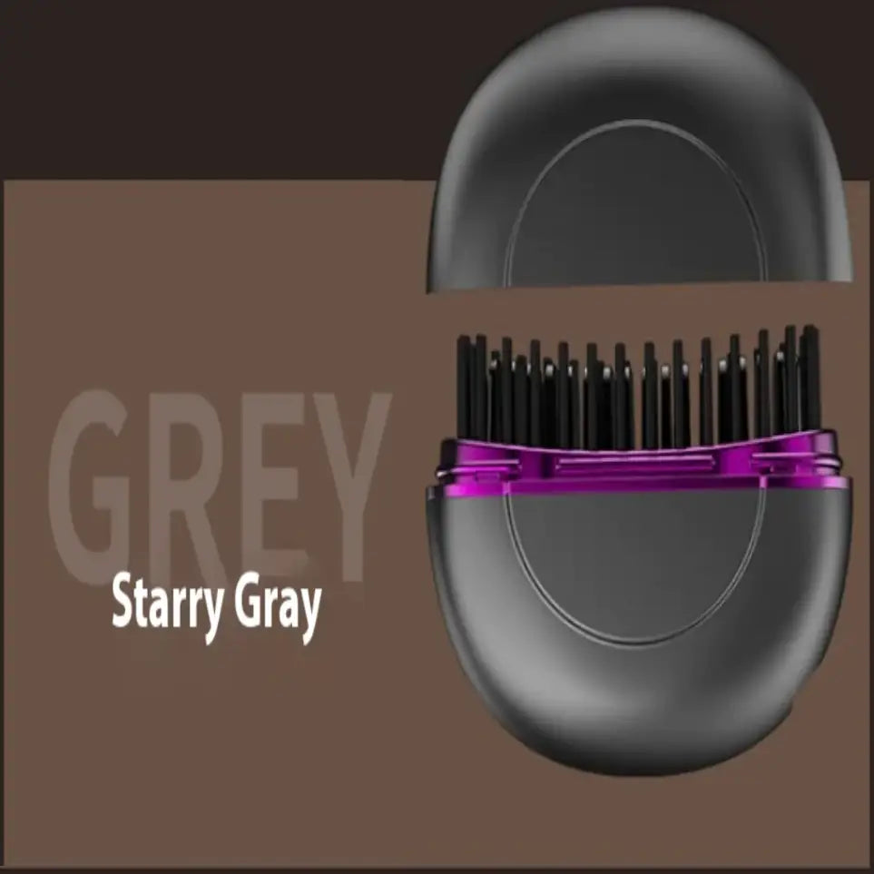 TressLockX™ Mini Steam Ceramic Hair Straightener – USB Rechargeable Travel Flat Iron with Anti-Burn Teeth & Dual Voltage - ChicstyleX