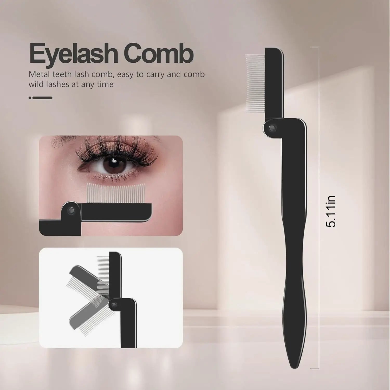 GlamLuxeX™ Professional Lash & Brow Makeup Tool Set with Eyelash Curler, Eyebrow Brushes & Precision Beauty Tools - ChicstyleX