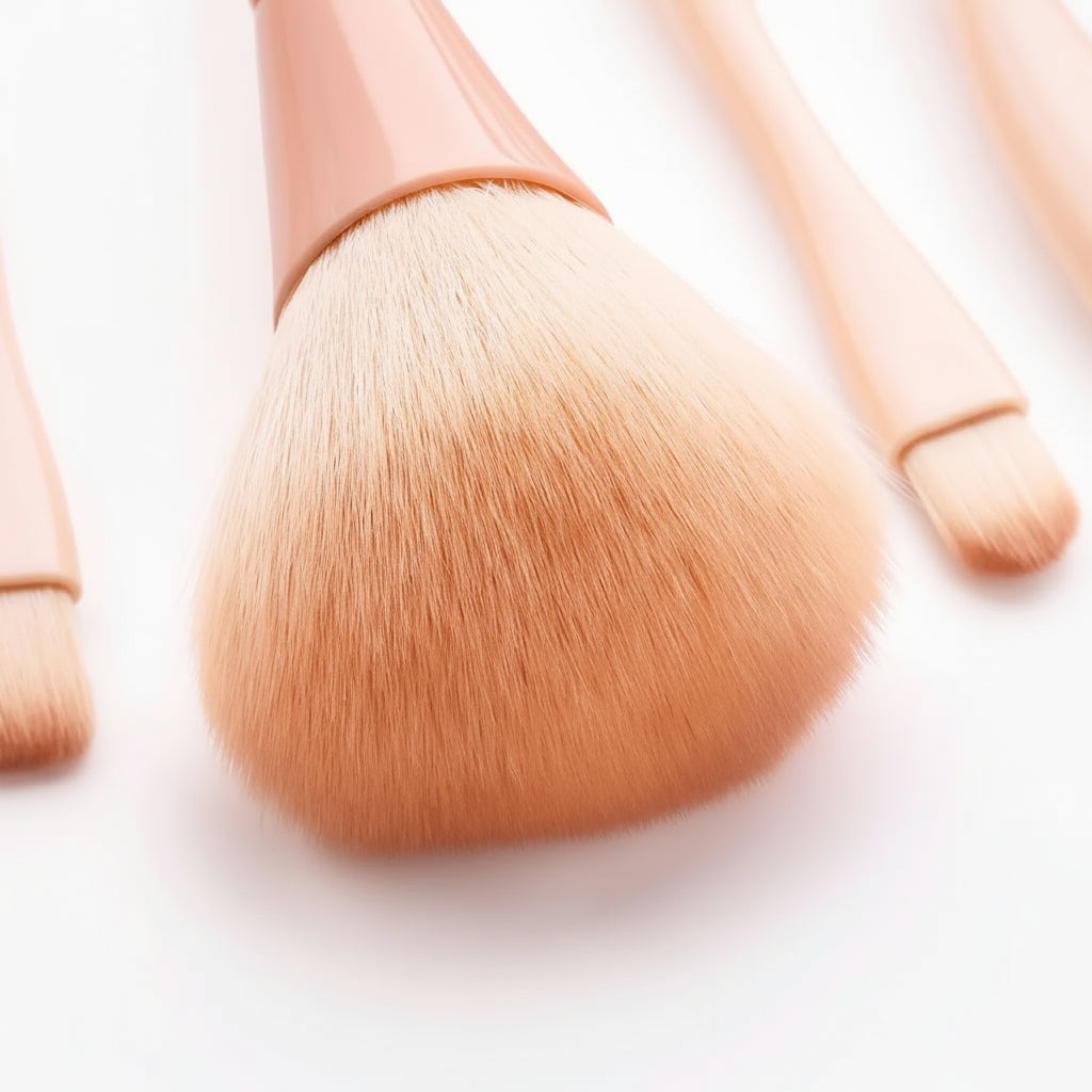 GlamLuxeX™ 10-Piece Pink Makeup Brush Set – Premium Nylon Bristles | Flawless Blending & Soft Application - ChicstyleX