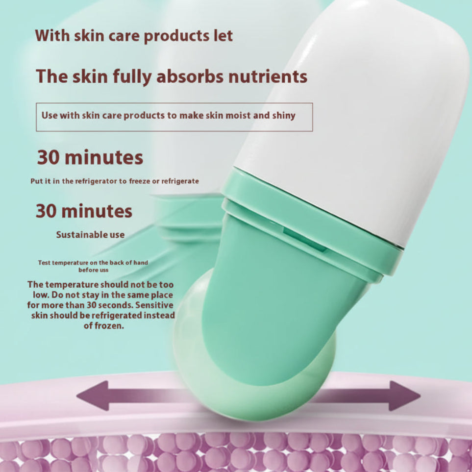 GlamLuxeX™ Facial Ice Roller: Ultimate Skin Revitalizing Massage Set - ChicstyleX