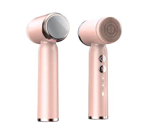 6-in-1 Ultrasonic Electric Face Cleansing Brush with Hot & Cold Therapy, Blackhead Remover & Exfoliating Massage Tool - ChicstyleX