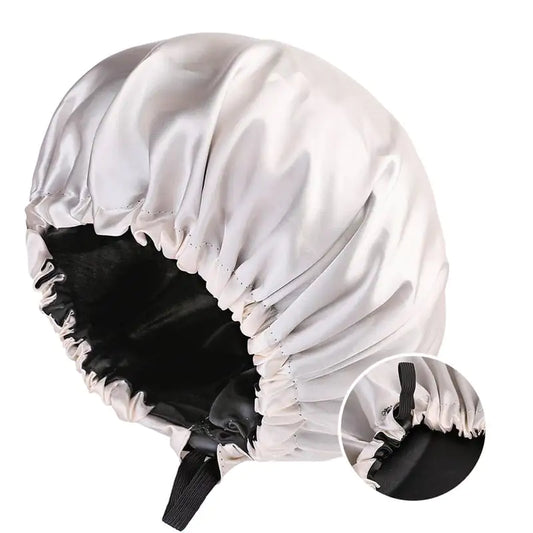 Women’s Fashion Double-layer Satin Sleep Hat – for Frizz-Free, Comfortable Nights