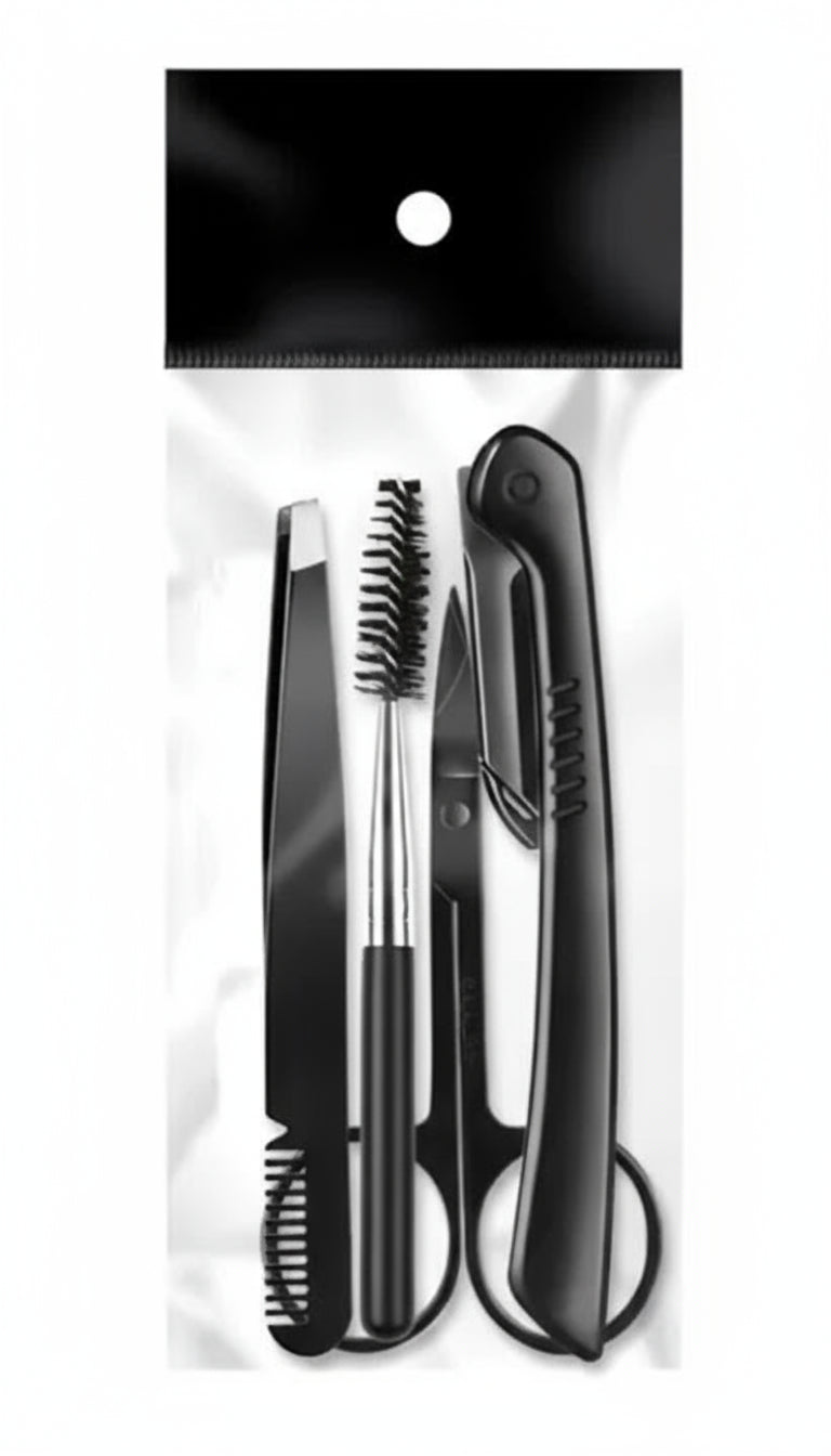 GlamLuxeX™ Precision Brow & Beauty Grooming Set – 4/6/8/11-Piece Professional Eyebrow Trimming Kit - ChicstyleX