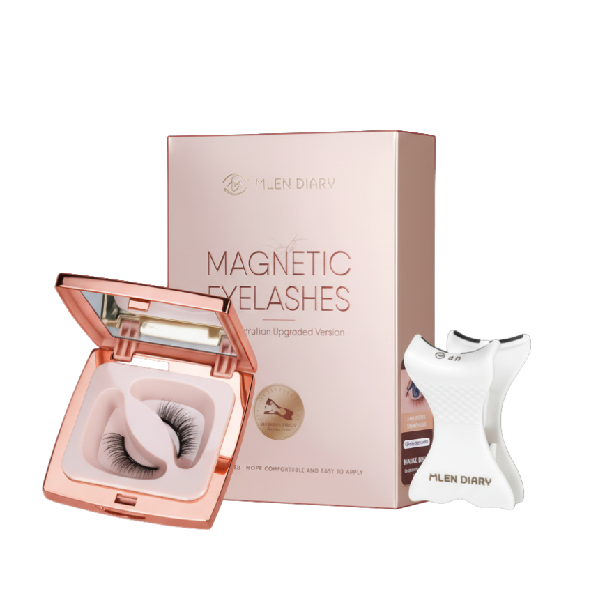 GlamLuxeX™ Magnetic Lash Kit – Reusable Soft Magnet Eyelashes with Applicator & Storage Case - ChicstyleX
