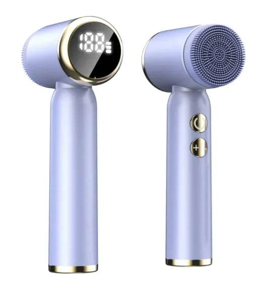 6-in-1 Ultrasonic Electric Face Cleansing Brush with Hot & Cold Therapy, Blackhead Remover & Exfoliating Massage Tool - ChicstyleX