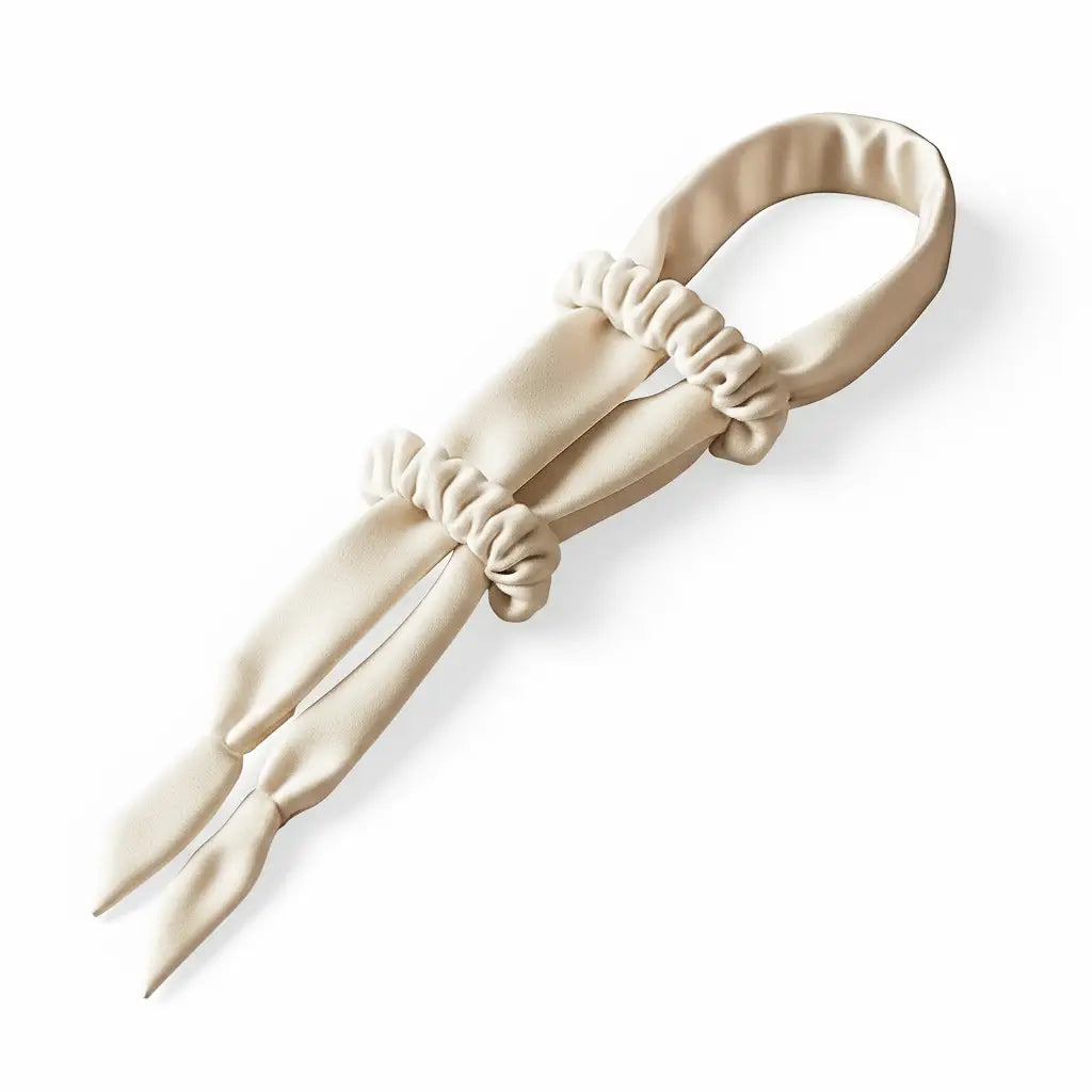 TressLockX™ Heatless Satin Curling Rod Headband with Scrunchies – Big Wave Hair Roller for Effortless Curls - ChicstyleX