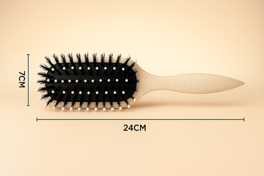 Beige Hair Brush with Gradient Background