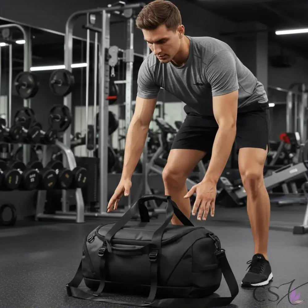 CoreVibeX™ Multifunctional Waterproof Gym Shoulder Bag– 55L Large Capacity Fitness Travel Duffel for Men & Women - ChicstyleX
