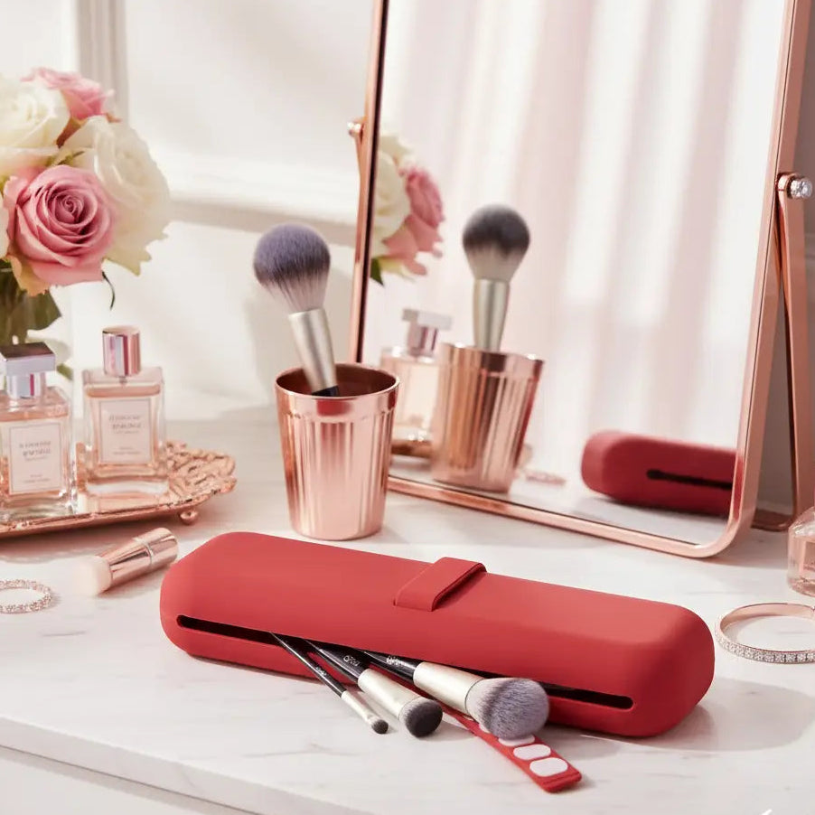 GlamLuxeX™ Portable Silicone Makeup Bag – Multifunctional Travel Cosmetic Organizer, Waterproof Beauty Storage Case (9 Colors)  Beauty Accessories ChicstyleX.