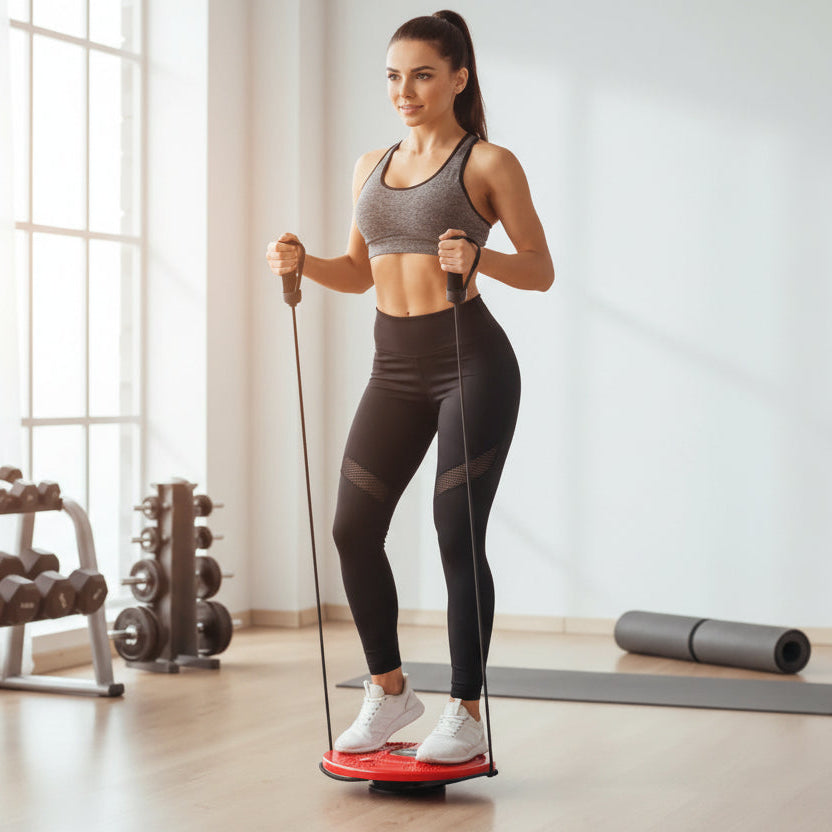 CoreVibeX™ CoreTwist Magnetic Waist Twisting Disc Board – Balance Trainer & Foot Massage Fitness Spinner - ChicstyleX