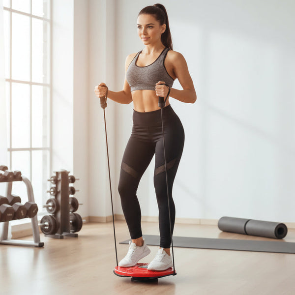 CoreVibeX™ CoreTwist Magnetic Waist Twisting Disc Board – Balance Trainer & Foot Massage Fitness Spinner - ChicstyleX