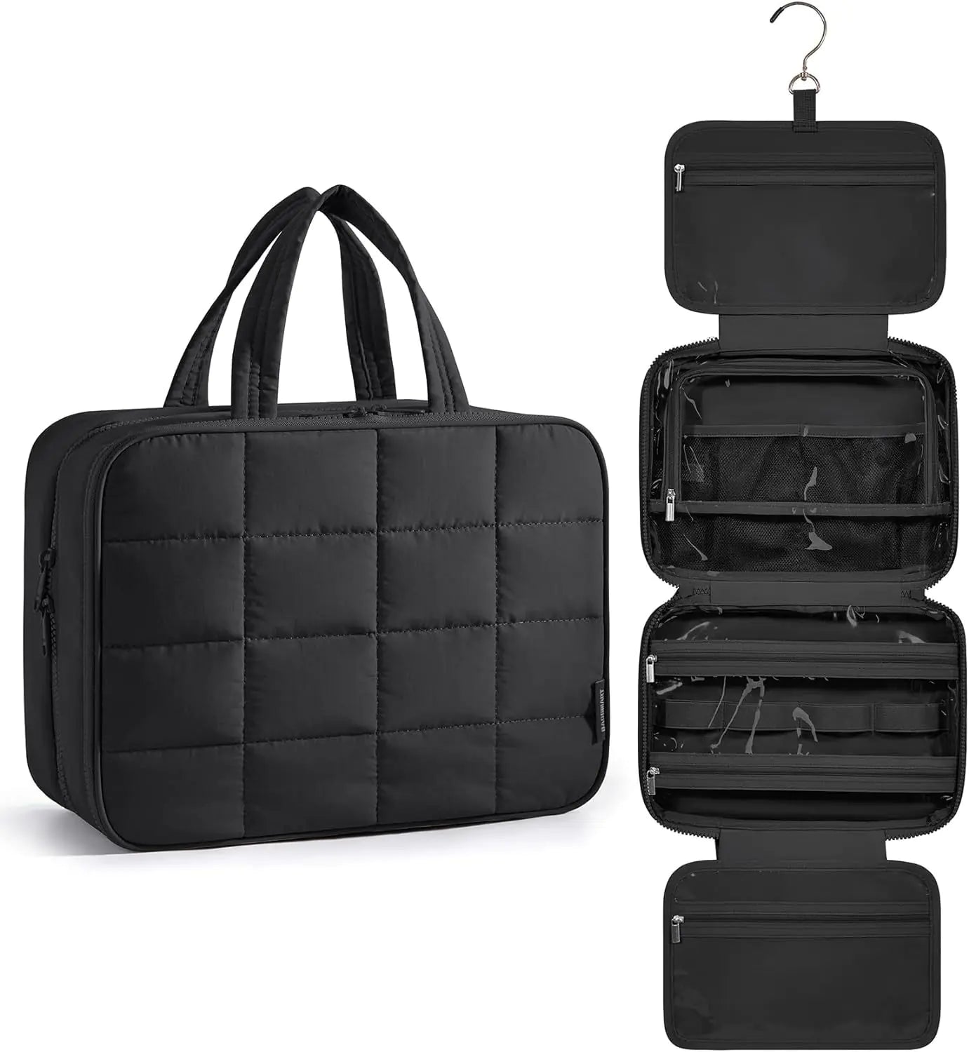 glamluxex makeup bag black