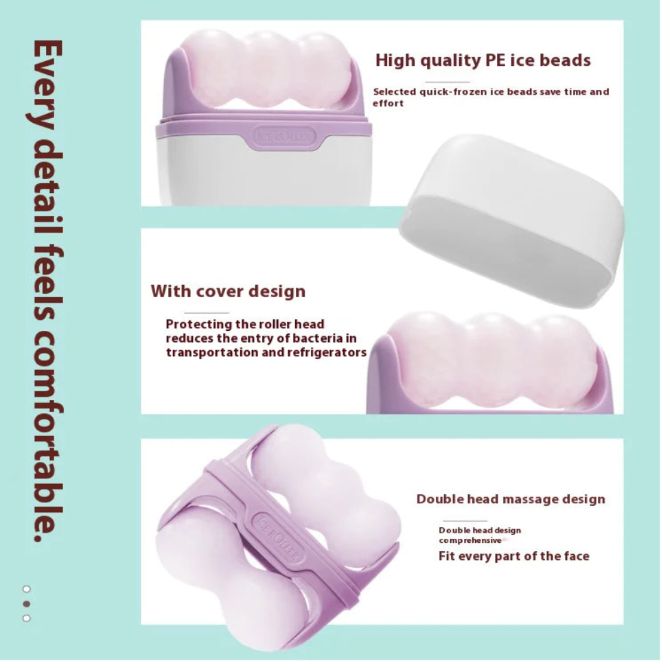 GlamLuxeX™ Facial Ice Roller: Ultimate Skin Revitalizing Massage Set - ChicstyleX
