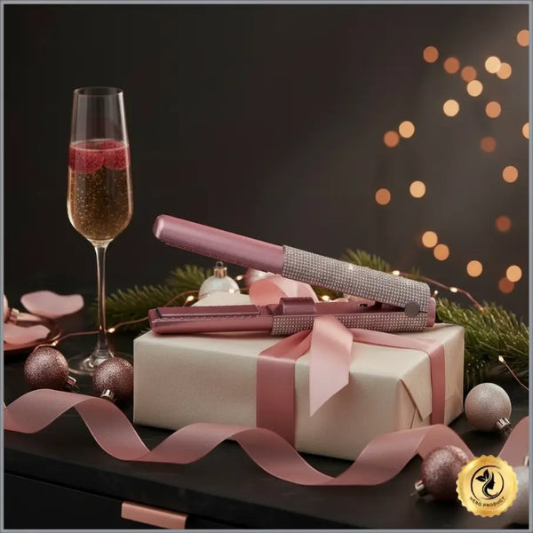 TressLock™ DiamondSilk 2-in-1 Cordless Hair Straightener & Curler – Ceramic Wireless Styling Tool for Smooth & Shiny Hair