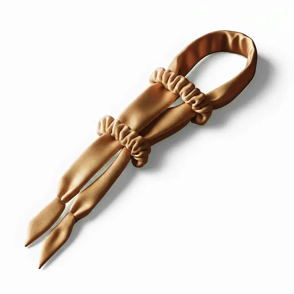 TressLockX™ Heatless Satin Curling Rod Headband with Scrunchies – Big Wave Hair Roller for Effortless Curls - ChicstyleX