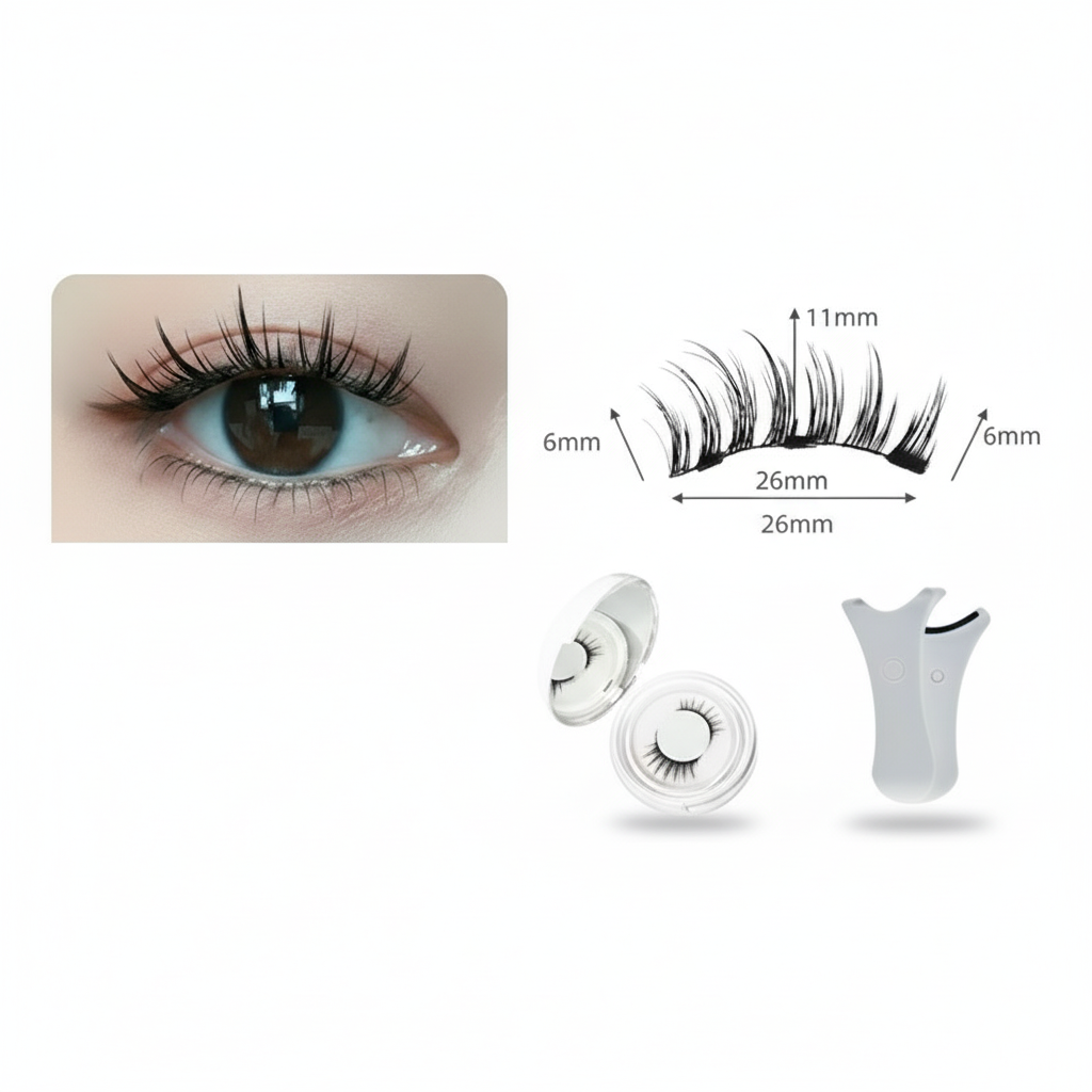 GlamLuxeX™ Magnetic Eyelashes – Lightweight Imitation Mink Lashes for Effortless, Natural Glamour - ChicstyleX