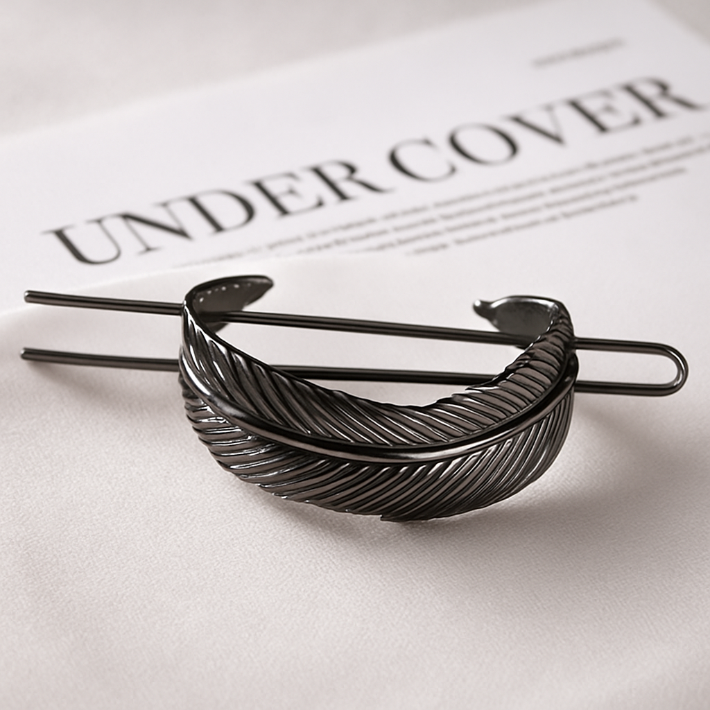 Enhanced Feather-Textured Hair Clip