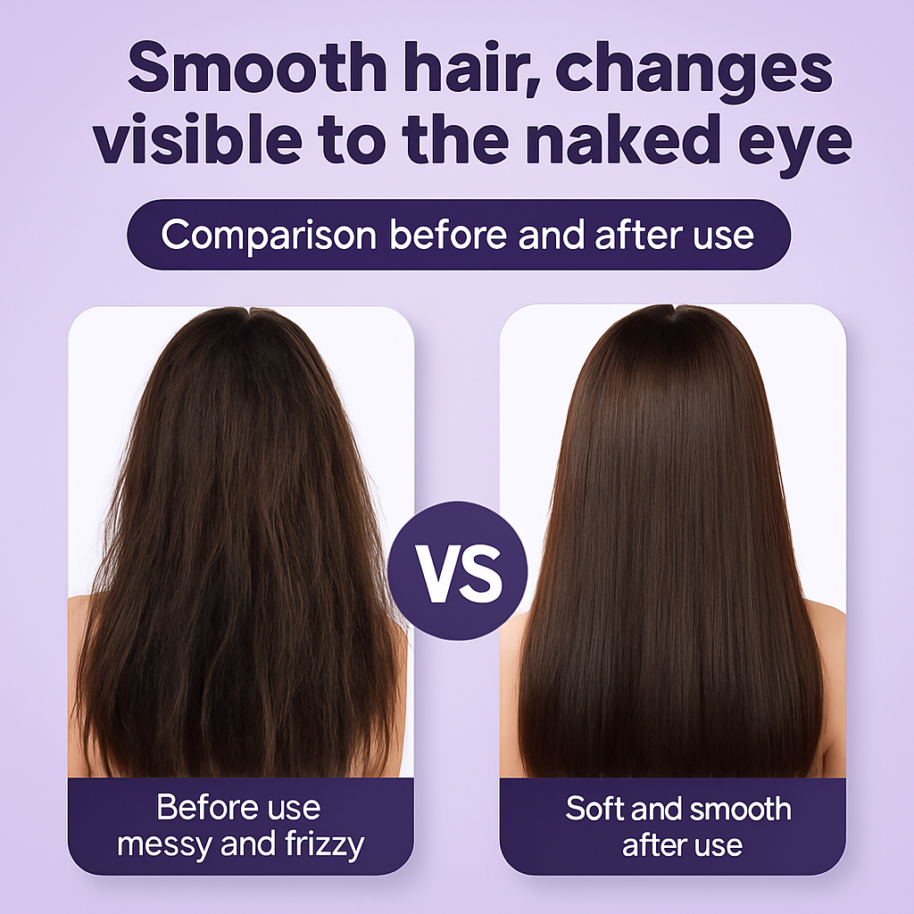 Enhanced Hair Brush Before and After Comparison