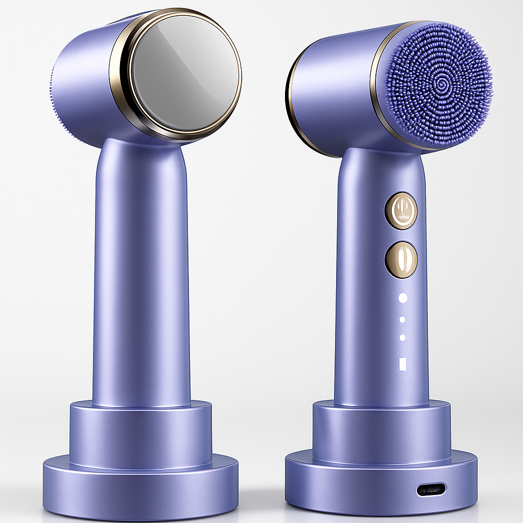Enhanced Lavender Purple Facial Cleansing Device