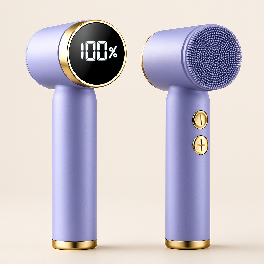 Enhanced Lavender Purple Facial Cleansing Device