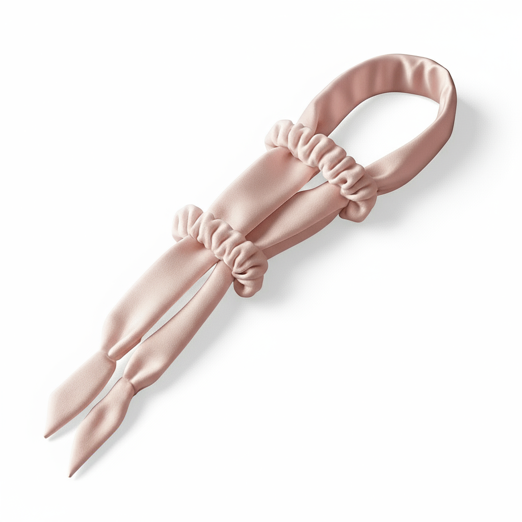 TressLockX™ Heatless Satin Curling Rod Headband with Scrunchies – Big Wave Hair Roller for Effortless Curls - ChicstyleX