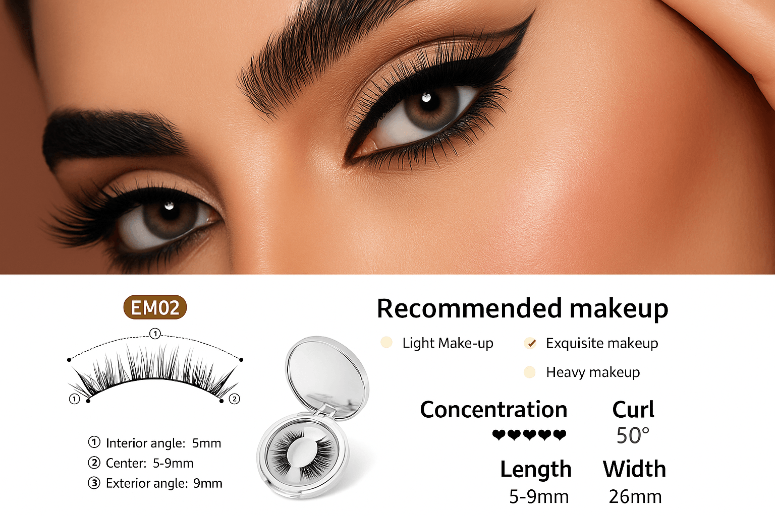Magnetic Eyelashes Enhancer Kit – Long-Lasting Reusable Lashes with Applicator - ChicstyleX