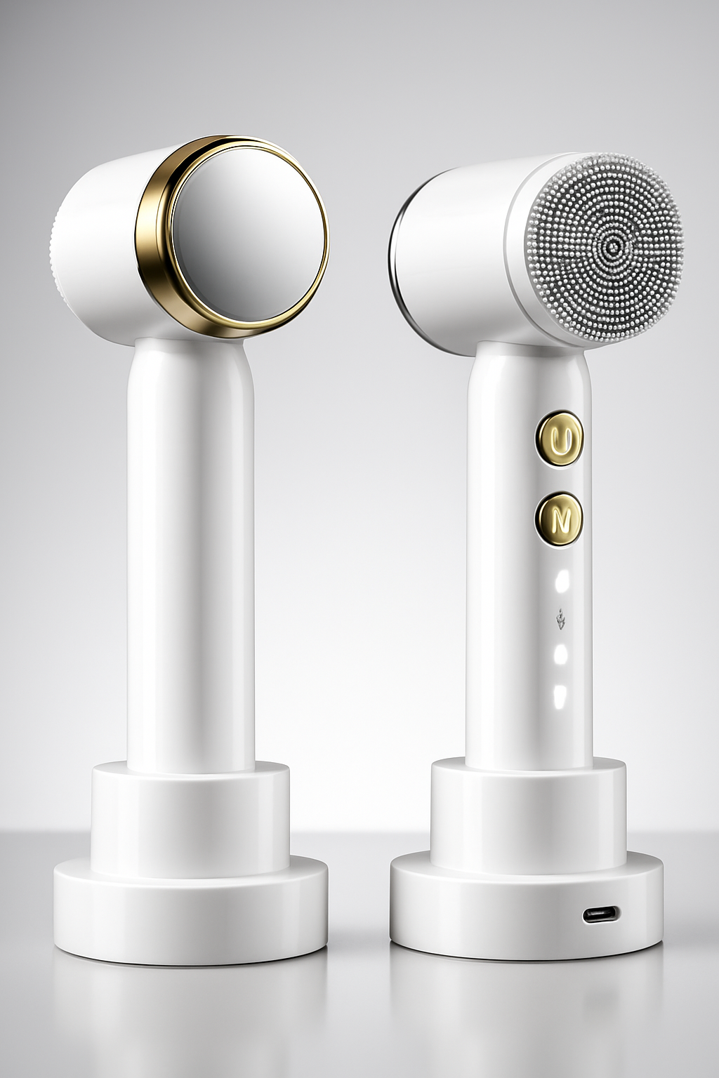 Enhanced White Facial Cleansing Device Studio