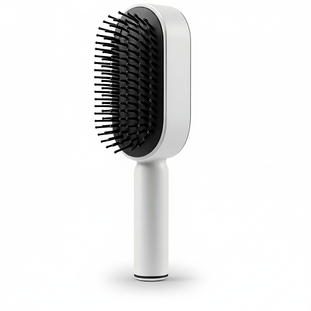 TressLockX™ Self-Cleaning Hair Brush with 3D Air Cushion – Scalp Massage Comb for Pain-Free Detangling & Healthy Hair Growth - ChicstyleX